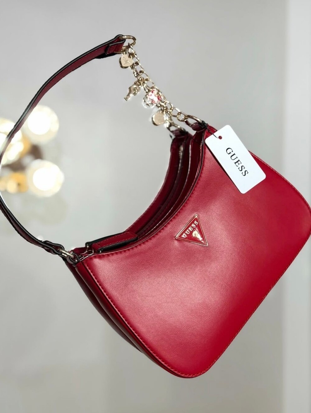 GUESS Red Shoulder Handbag